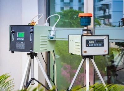 2 indoor air quality testing machines