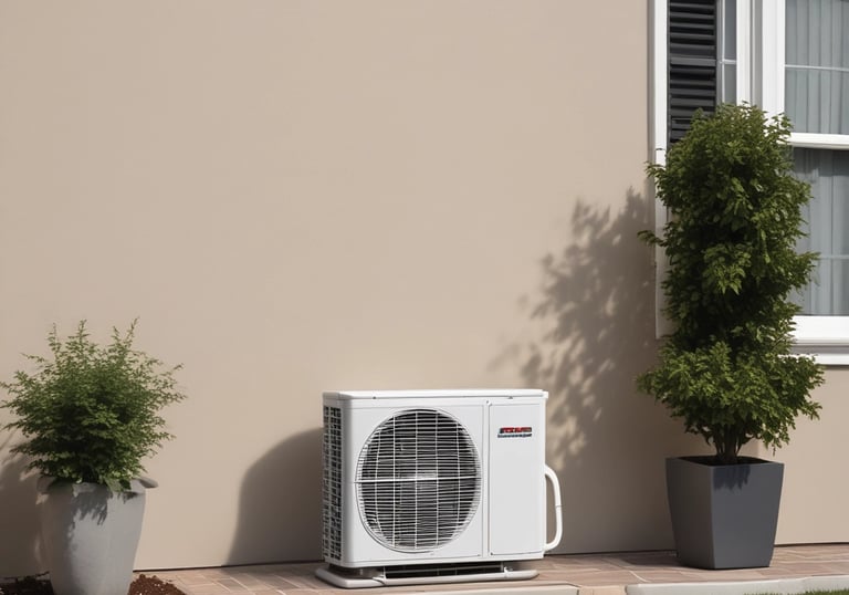 Une pompe à chaleur à Rennes en Bretagne ventillateur air eau chauffage breton