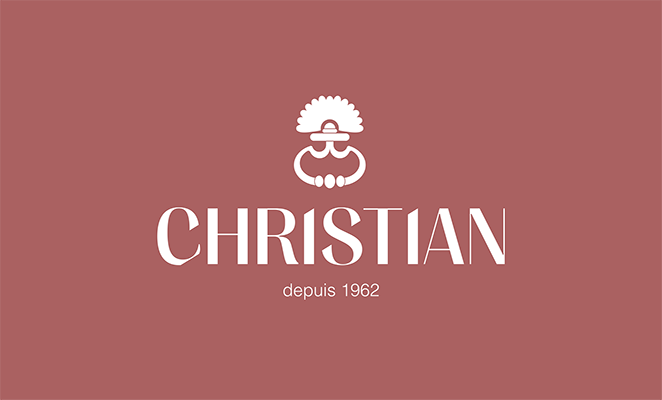 elegant and sober logo of Christian patisserie