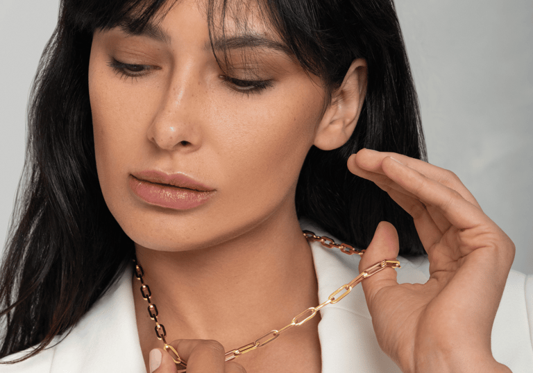 Jewellery model photography