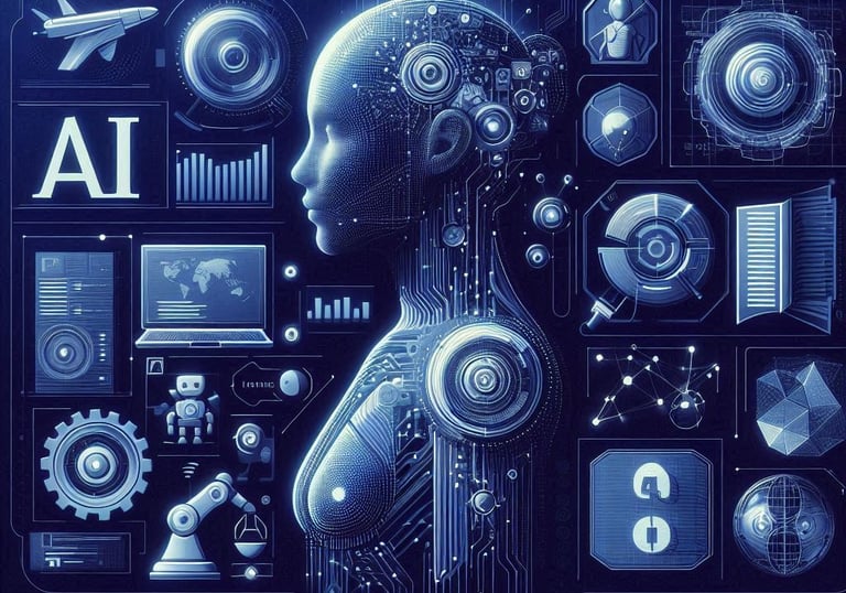AI generated image representing AI projects