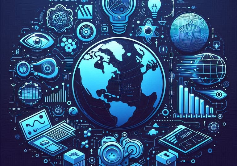 AI generated image representing research