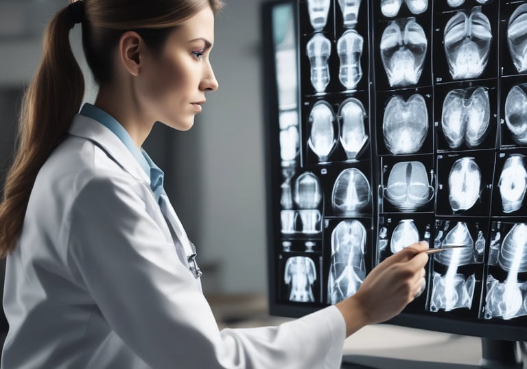 Several hands hold dental care items including a clear dental aligner, a whitening product in a small bottle, and a storage case labeled 'Candid'. The background is a solid light blue, providing a clean and minimalistic appearance.
