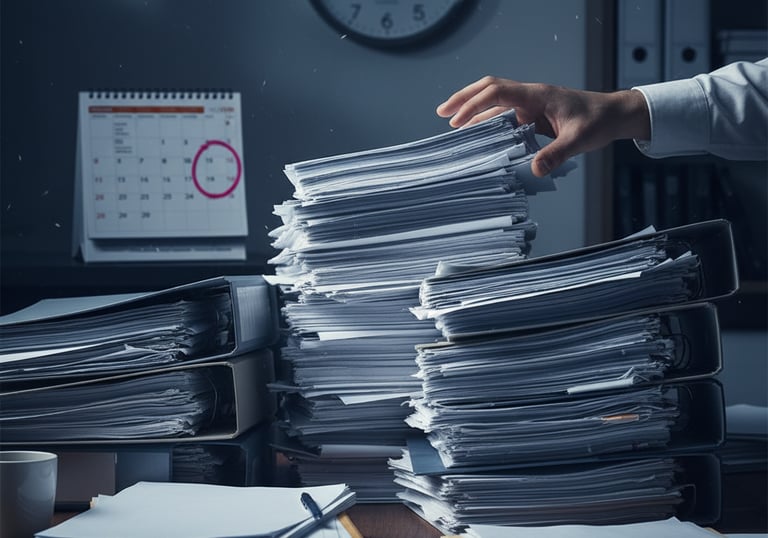 Burocracia e Falta de tempo