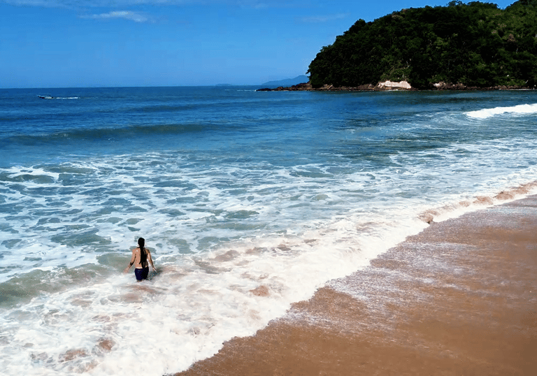 cabeludo na praia do Prumirim