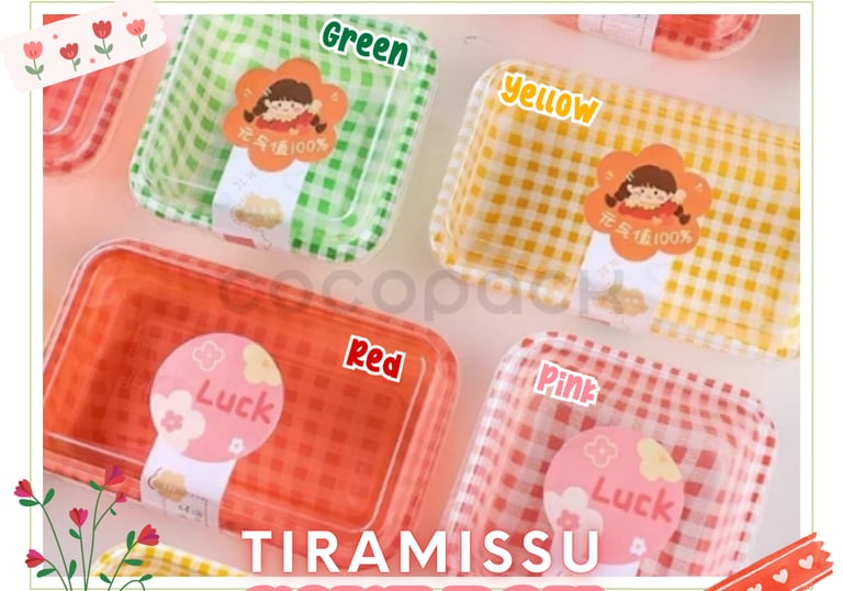Tiramissu Dessert Cake Box