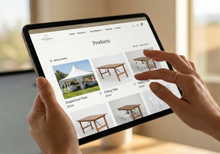 Pick your essensials, el paso diamond events, event rentals