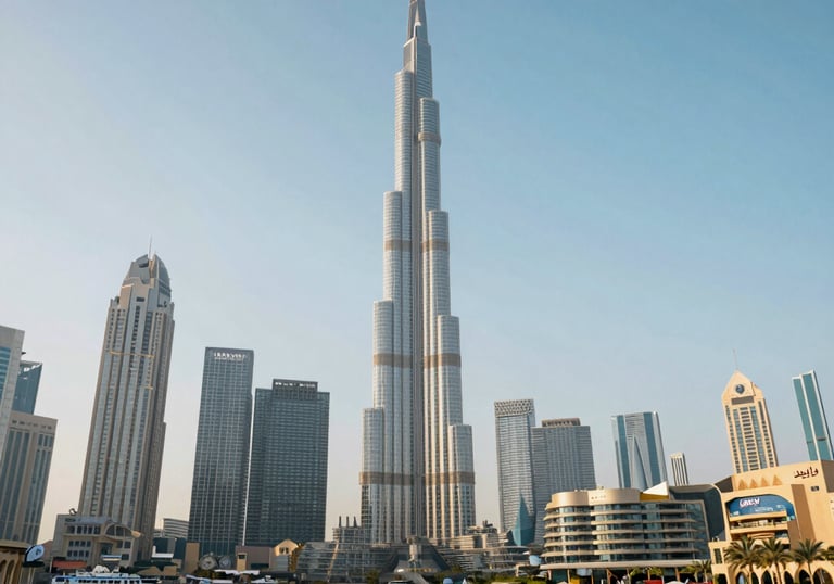 A bustling commercial district symbolizing vibrant business connections.