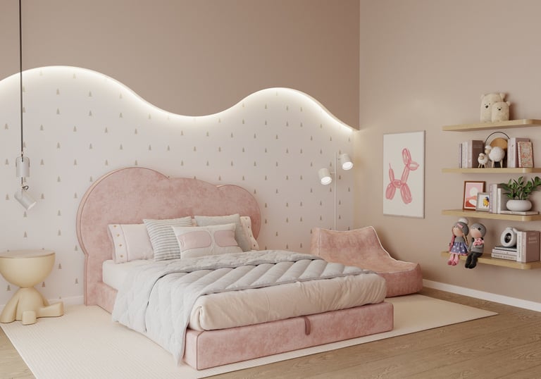 render recámara niña arktífice