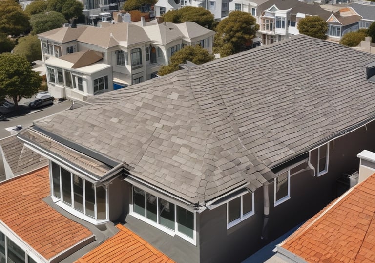 A detailed roof inspection report being reviewed.