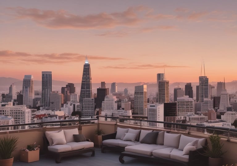 A professional inspecting a residential roof in San Francisco.