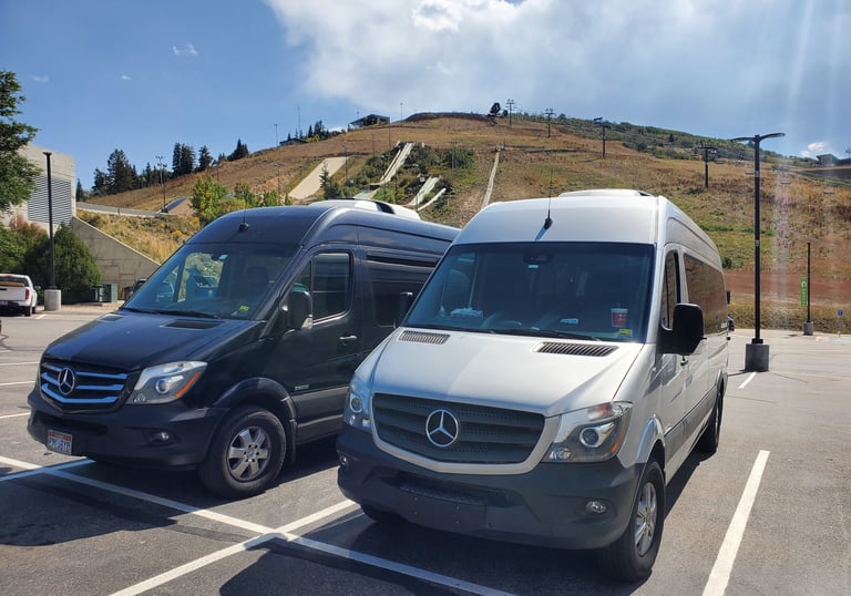 High-roof Sprinter van chartered service