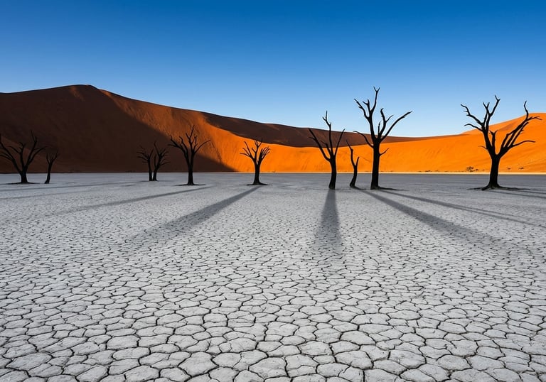 Deadvlei, Namibia — el amanecer del solsticio de junio