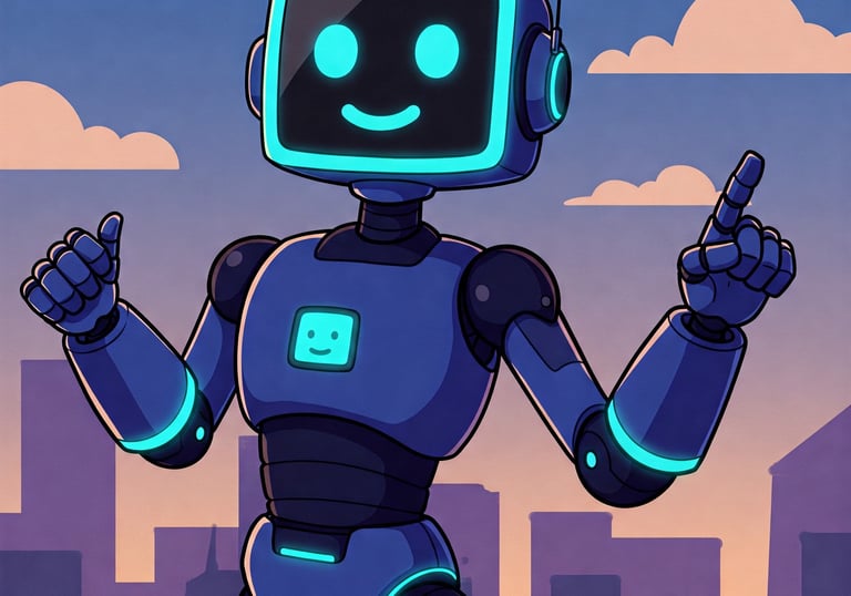 Representación de ChatGPT como un robot humanoide hecha por Gemini.