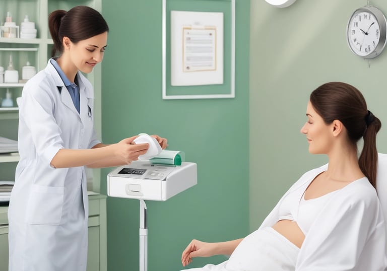 a man riding a skateboard down a street next to tall buildings