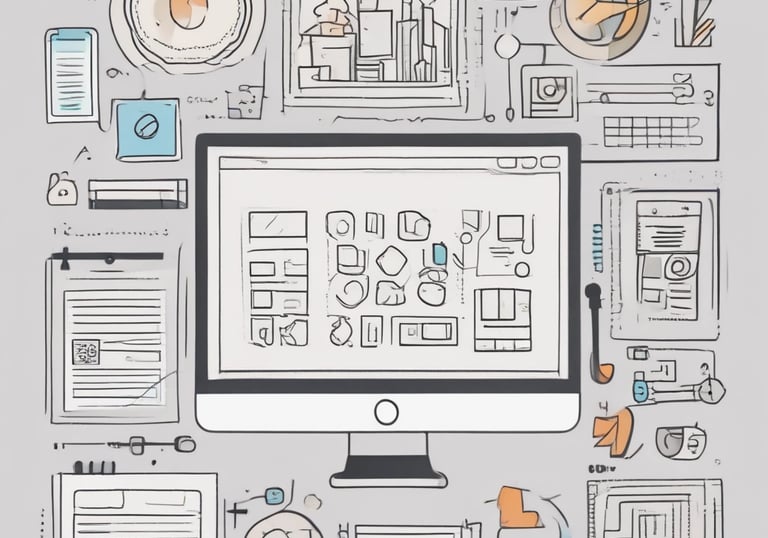 a man riding a skateboard down a street next to tall buildings