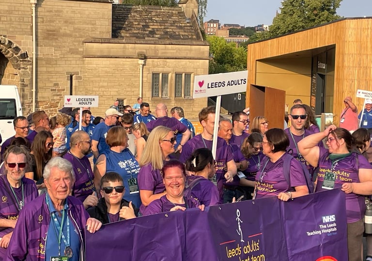 The team parading before the games start