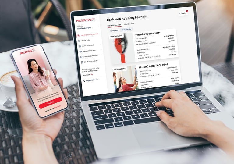 PRUOnline quản lý hợp đồng bảo hiểm Prudential