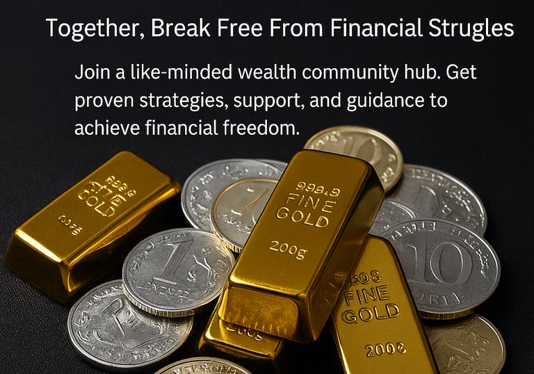 a bunch of gold bars with a few coins
