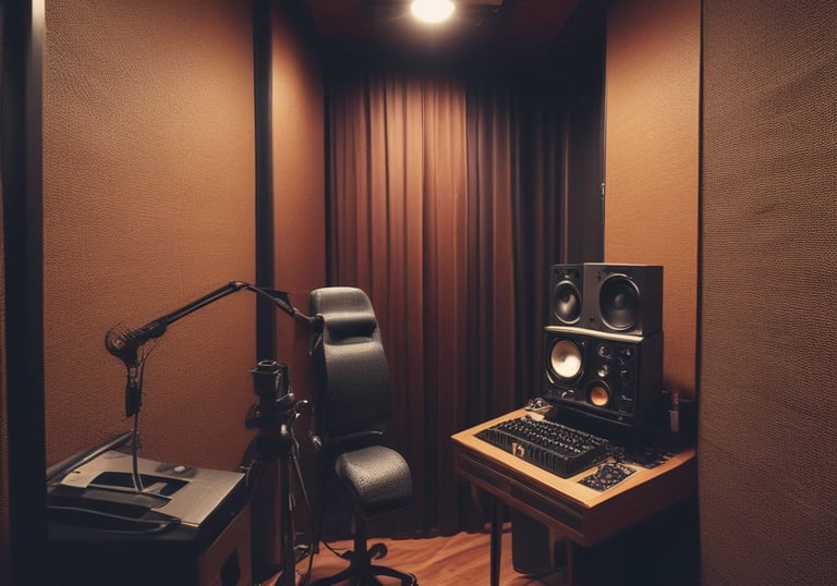 An artist using digital tools to create music.