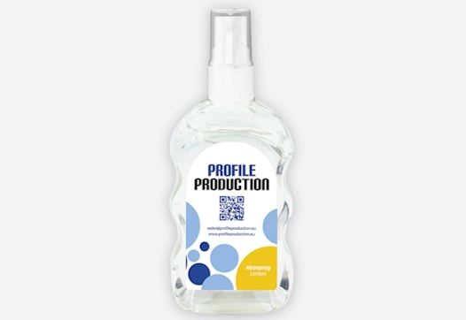 Promotional alcohol spray fully compliant with EU regulations, ensuring safety and quality.
