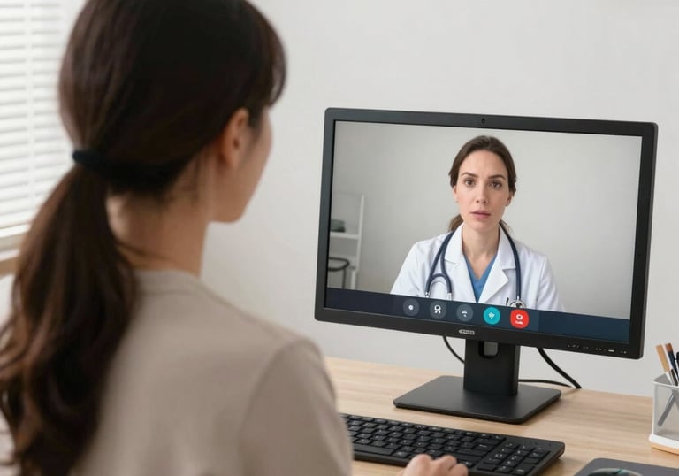 A caring clinician gently guiding an elderly patient through a cognitive test.
