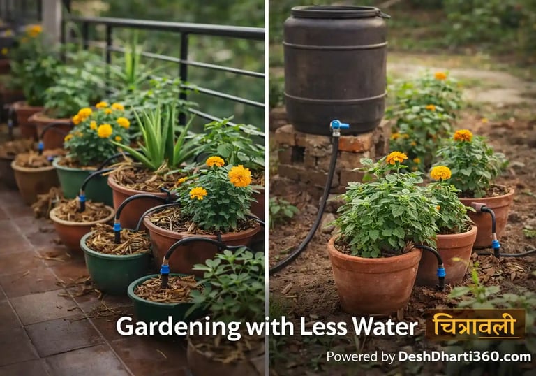 Water-efficient home gardening in small urban and rural spaces