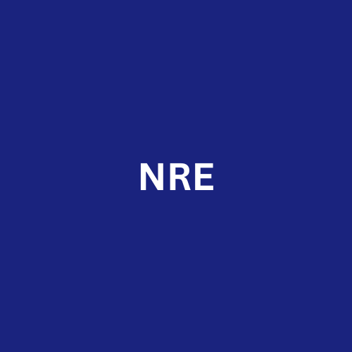 a blue and white logo with the word'niree '