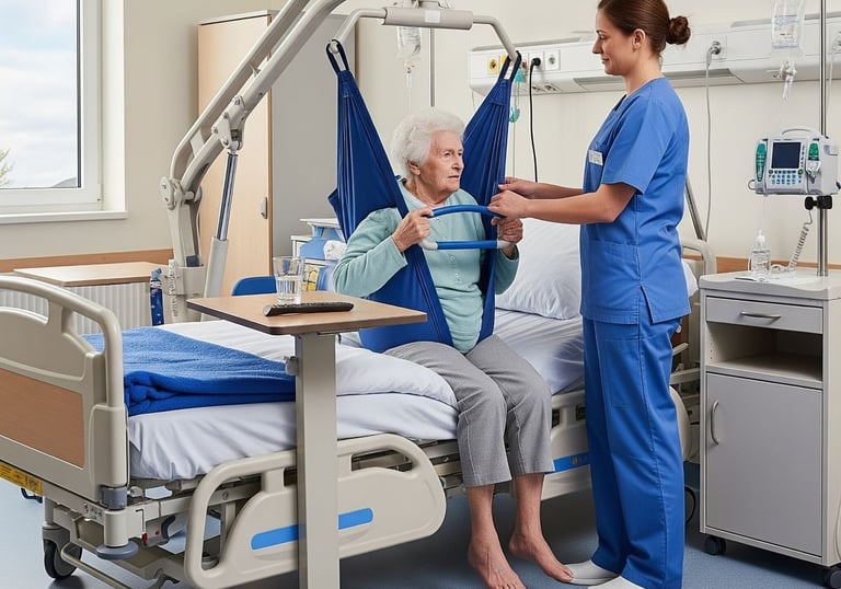 a nurse and a nurse in a hospital room