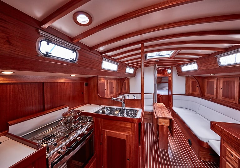 Salon einer Scalar 34 Classic 