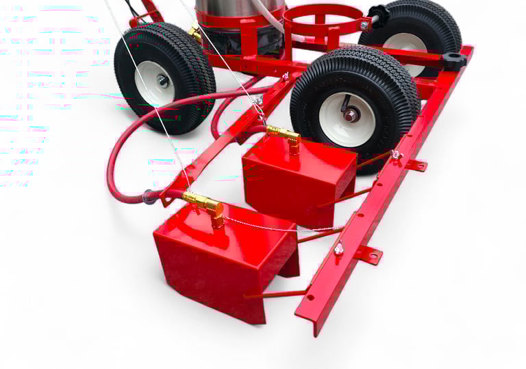 double line striping machine