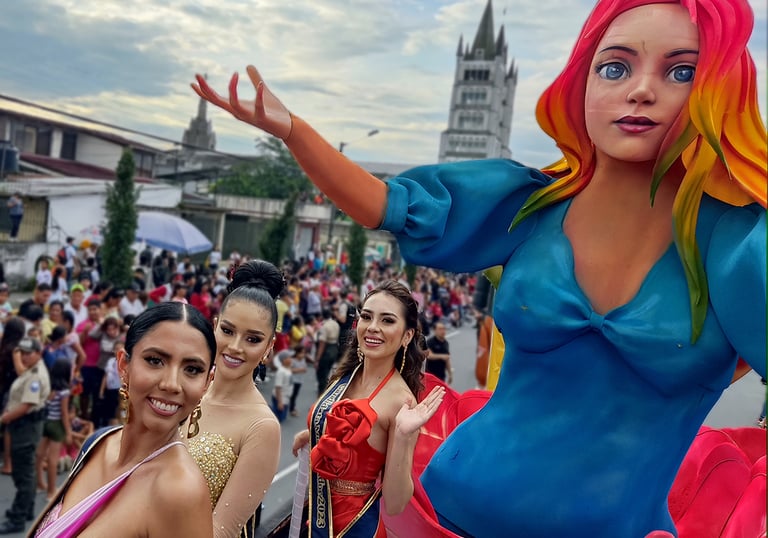 carro alegorico reinas