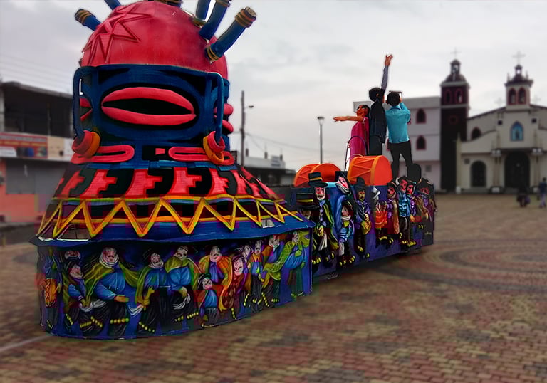 carro alegorico monumento