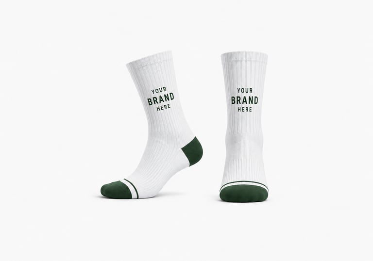 Custom Socks Manufacturer Premium Private Label Crew Sock Production"