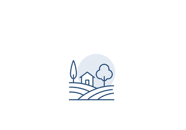 Rural estate management icon