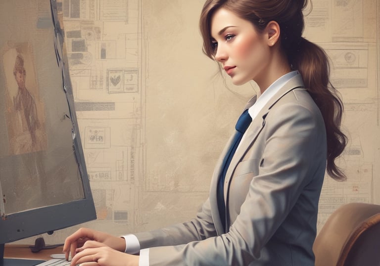 A sleek, modern digital dashboard displaying web marketing analytics with blue and white tones.