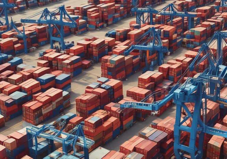 Close-up of hands exchanging industrial parts and documents.