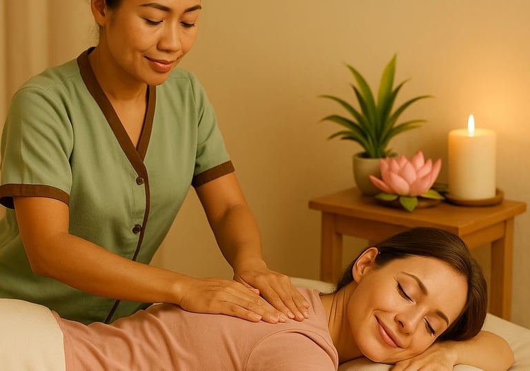 Relaxing Thai massage in Ashburton spa