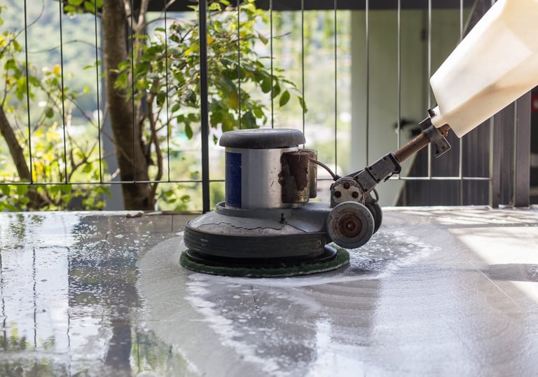 Expert marble polishing services by TOT Cleaning & Landscape ServiceSdn Bhd.