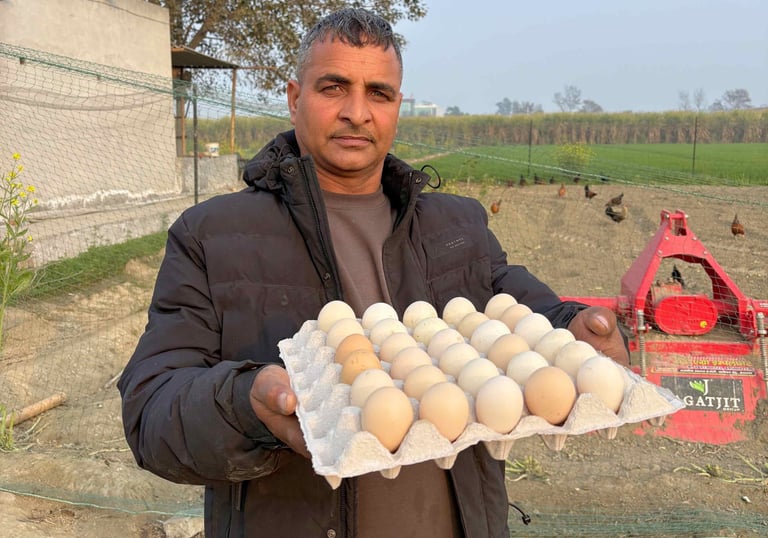Farm fresh desi eggs in Panipat