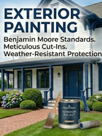 Exterior House painting Michael Cummings Painting Marshfield and Plymouth County MA