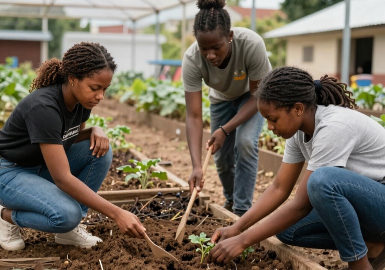 Hands joined in support during a community re-entry workshop.