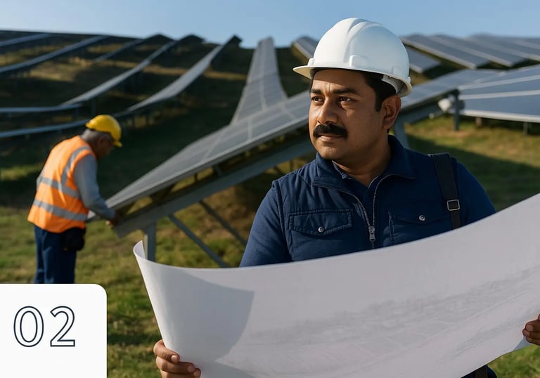 “Industrial solar power project by Shyam Solar Energy”