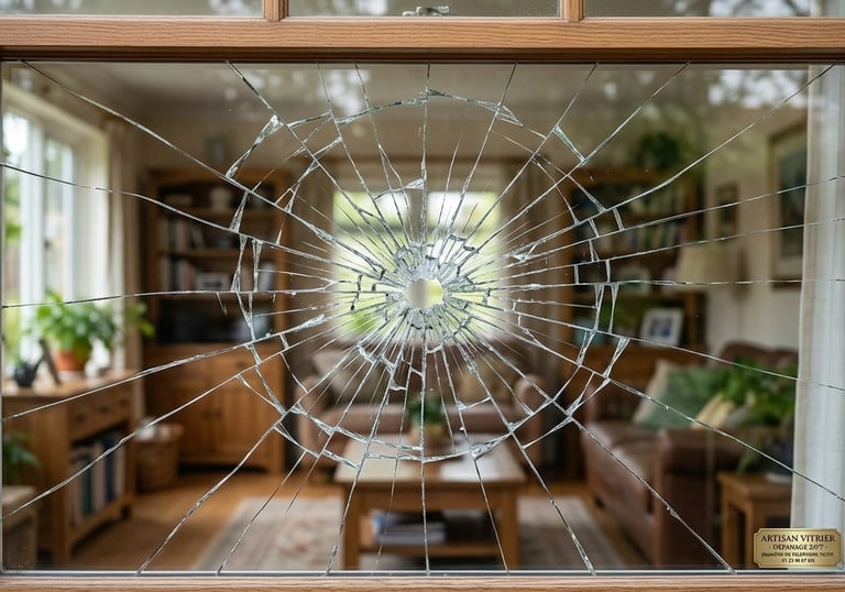 Vitre cassée sur fenêtre de maison – Dépannage vitrier d'urgence à Aniane et dans l'Hérault