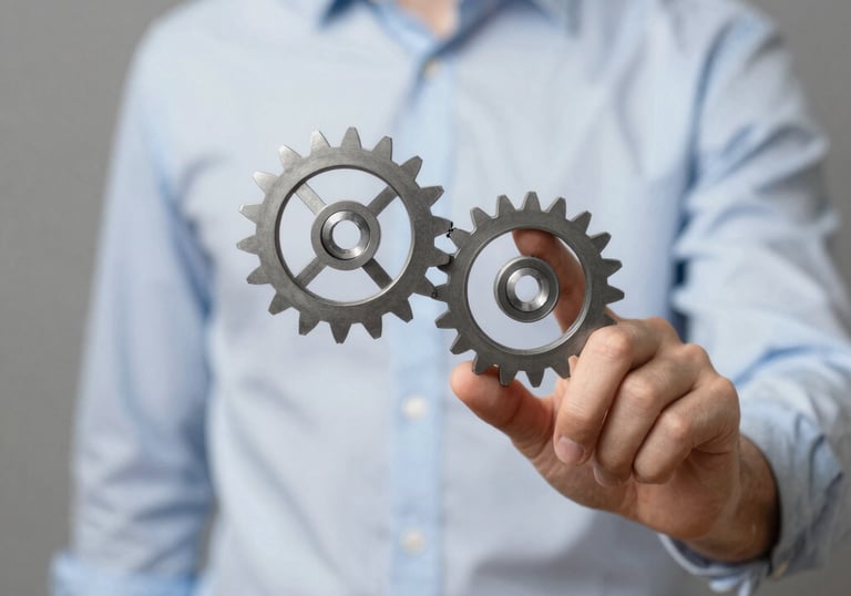 a man riding a skateboard down a street next to tall buildings