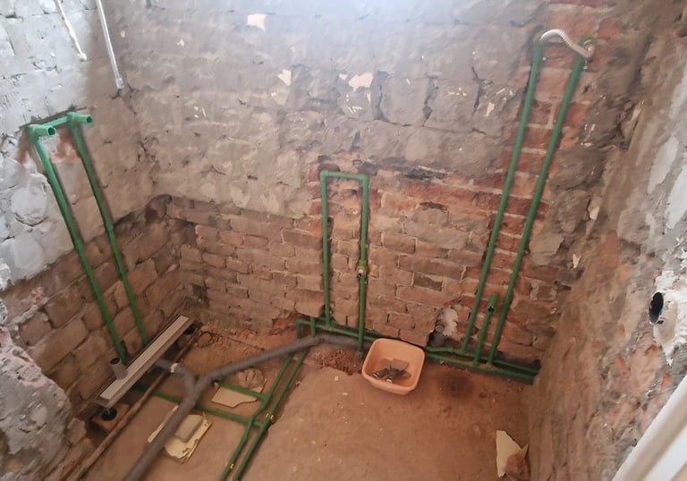 Zamena instalacija u kupatilu na Slaviji