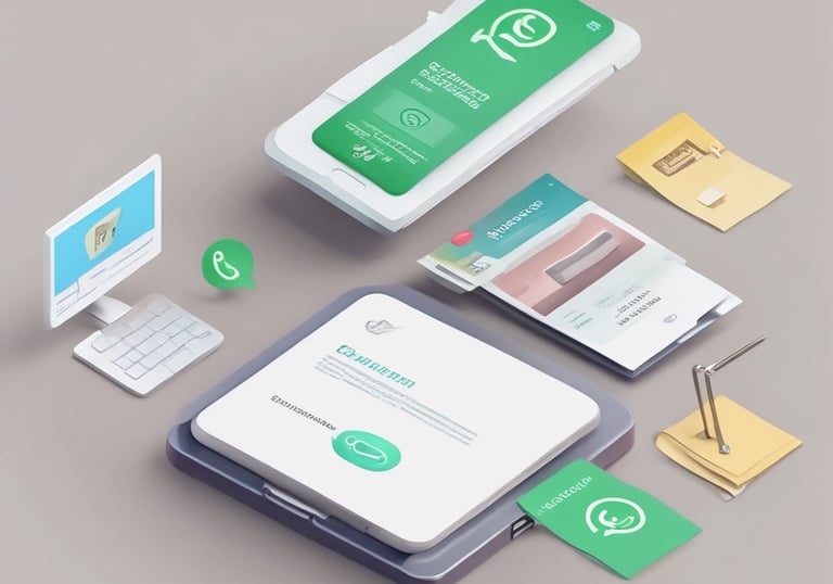 A business owner setting up payment and digital tools on a tablet.