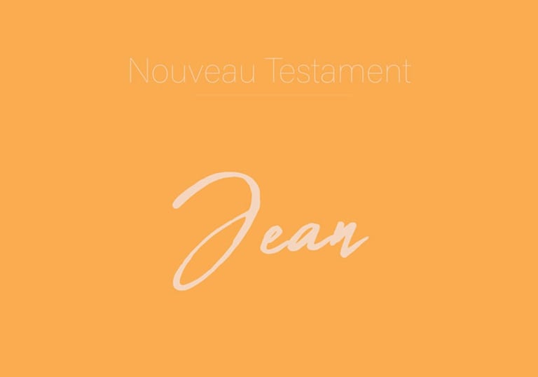 Jean - Nouveau Testament