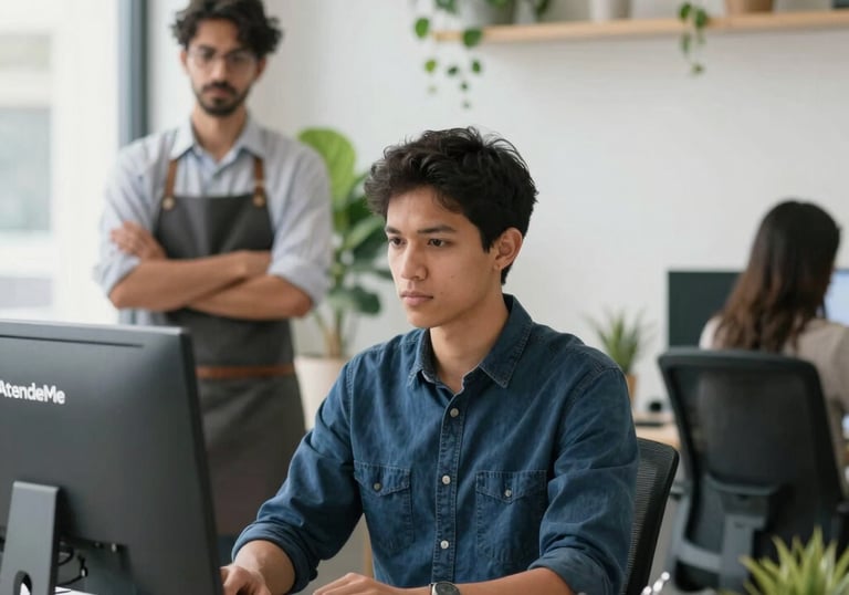 Illustration of a city map with pins marking various local service providers.