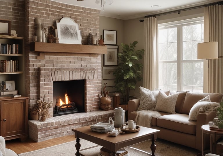 A bright, airy living room with simple, elegant furniture and decor.